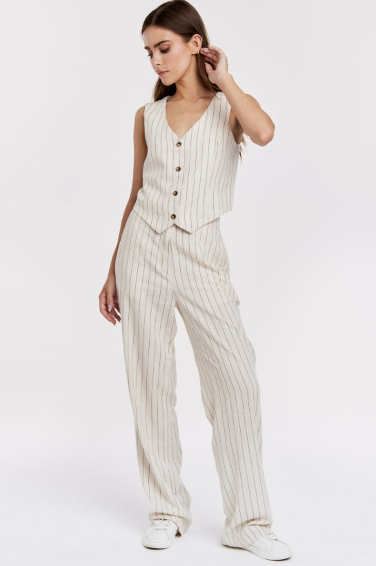Azula Stripe Linen Pants