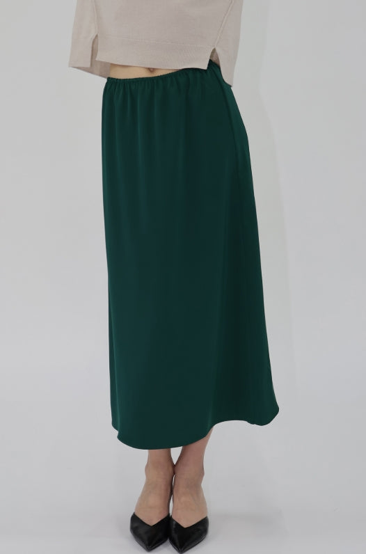 Liya Satin Midi Skirt