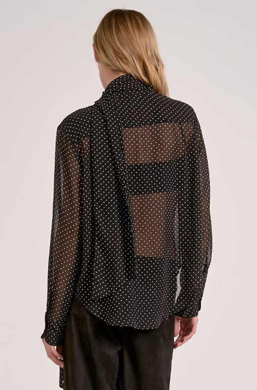 Lizzie Dotted Blouse