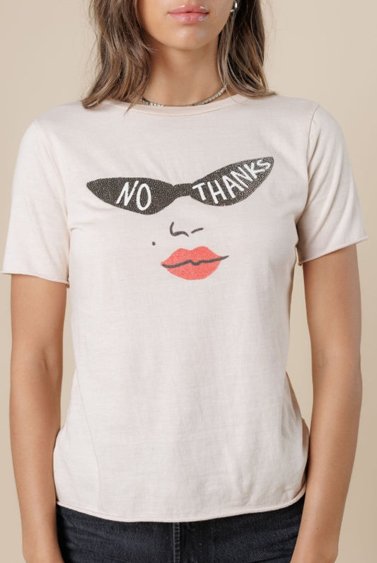 No Thanks Slim Tee