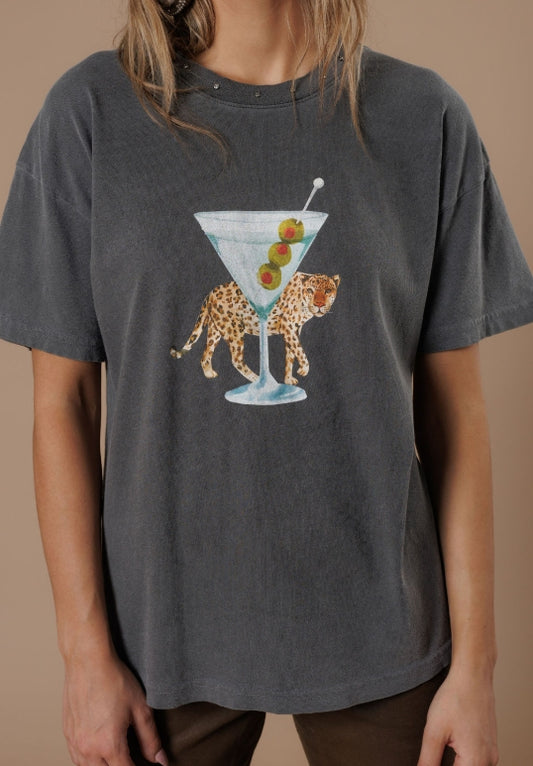Leopard Martini Tee
