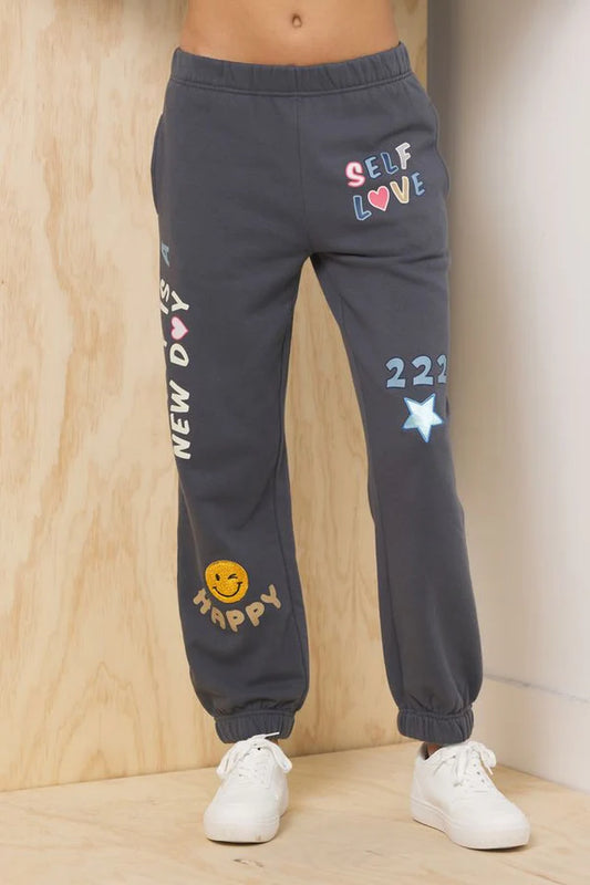 Charcoal Patch Work Jogger