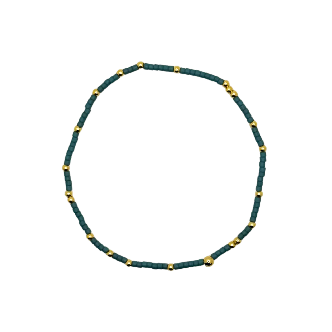 Slate Blue Bitty Bauble Bracelet