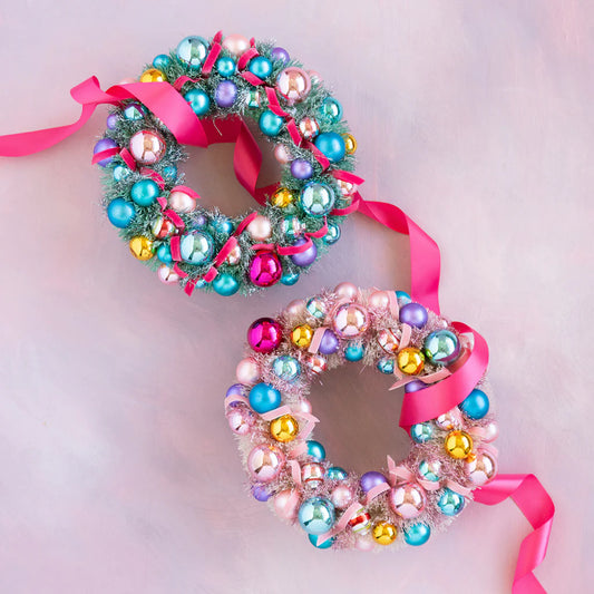 Pastel Ornament Wreath