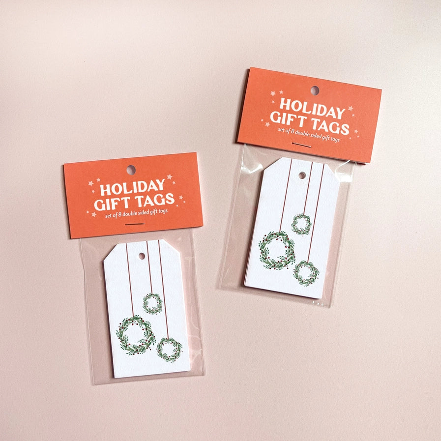Mini Wreath Holiday Gift Tags