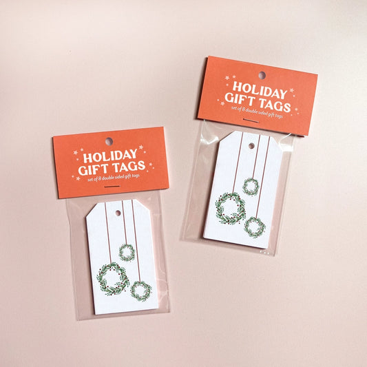 Mini Wreath Holiday Gift Tags
