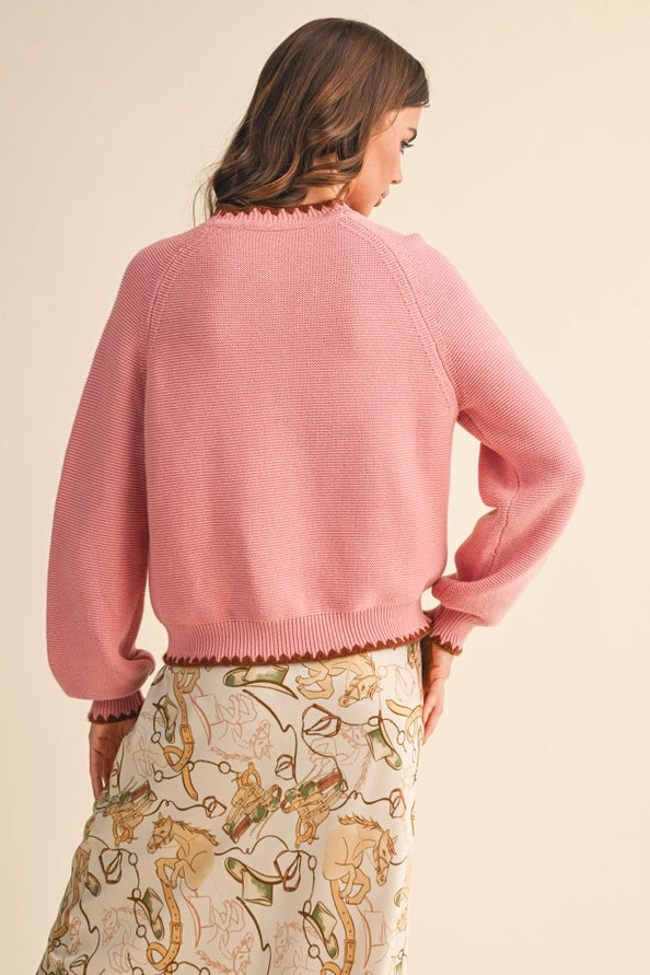 Amy Pink Cardigan