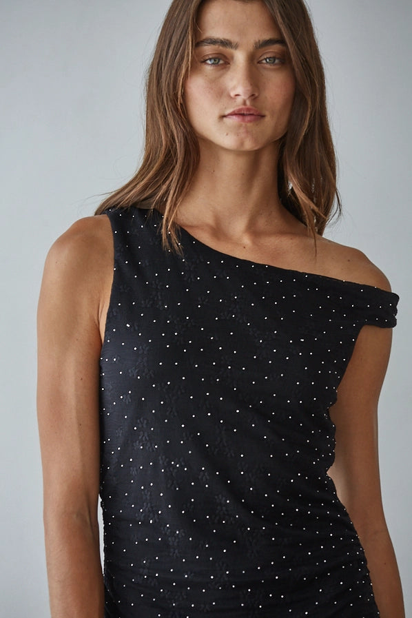 Lindy Black Mini Dress