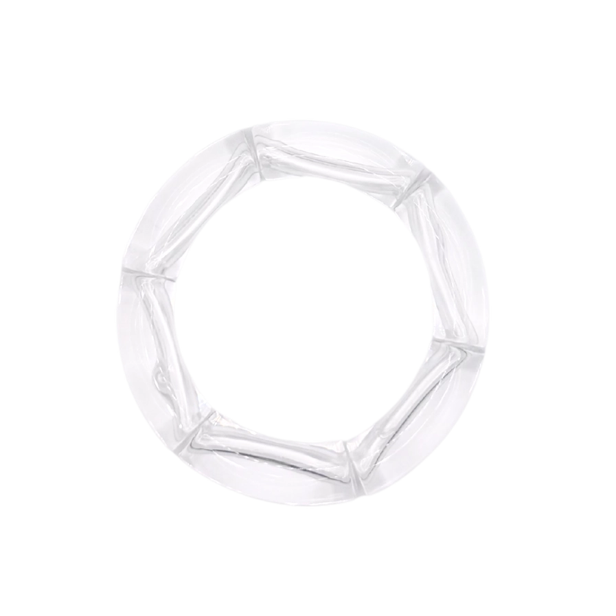 Clear Acrylic Bamboo Bracelet
