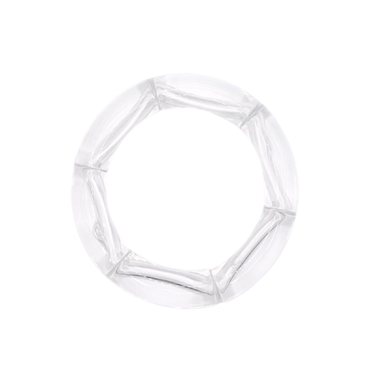 Clear Acrylic Bamboo Bracelet