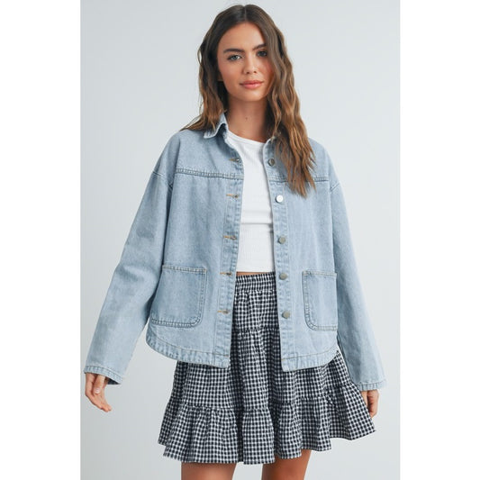 Button Down Denim Jacket