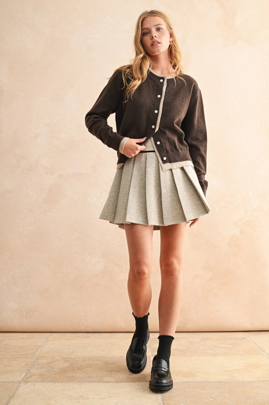 Allison Brown Button Up Cardigan