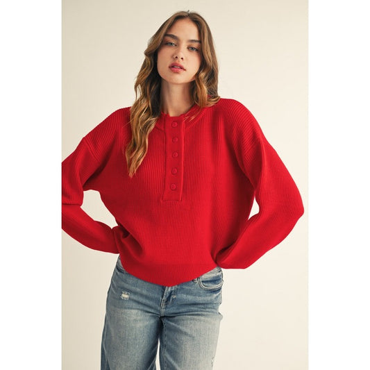 Katherine Sweater in Red