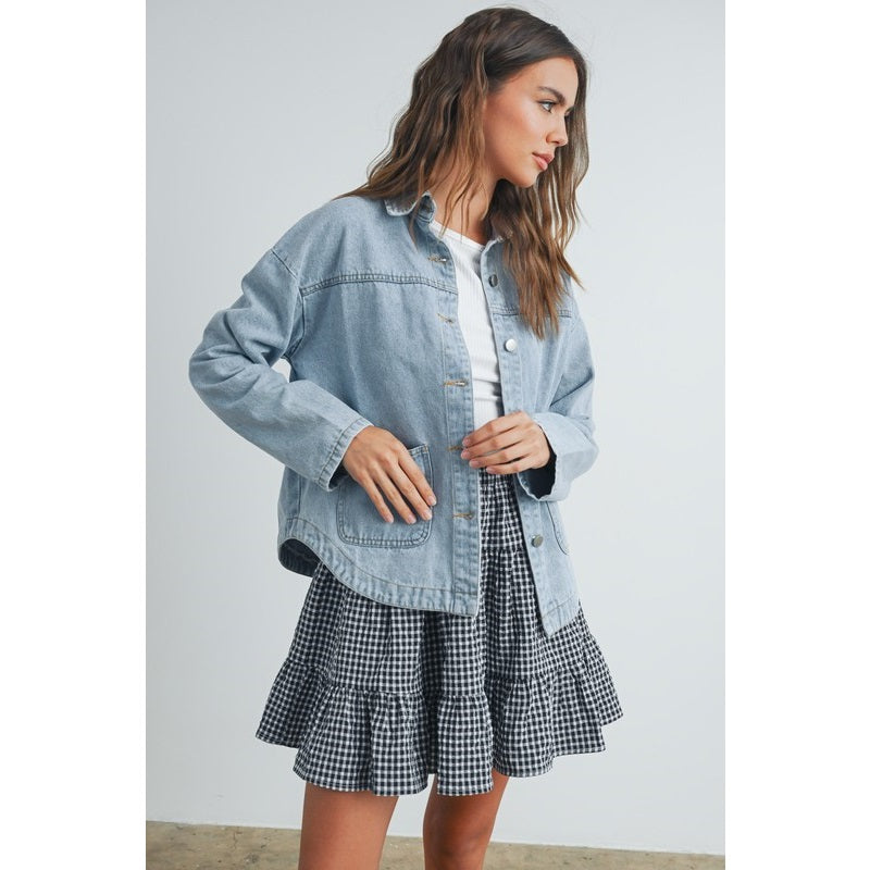 Button Down Denim Jacket