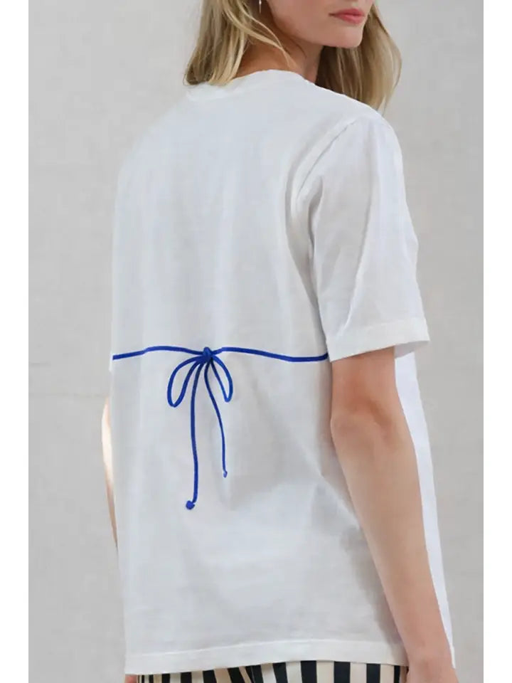 Caviar Print Bikini Graphic Tee