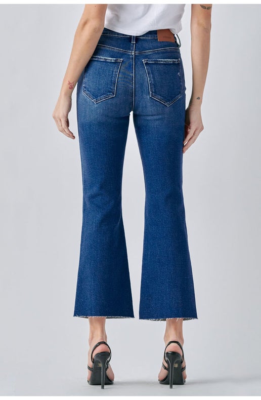 Happi High Rise Crop Flare Jean