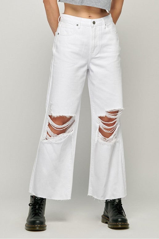 Nori White High-Rise Crop Jean