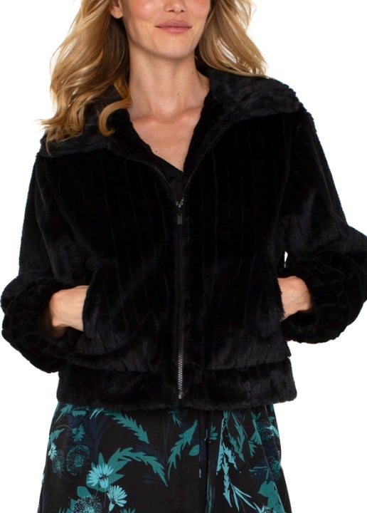 Stassi Black Fur Jacket