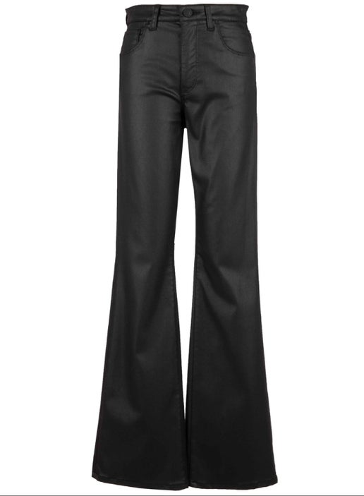 Ana High Rise Fab Ab Coated Leather Flare