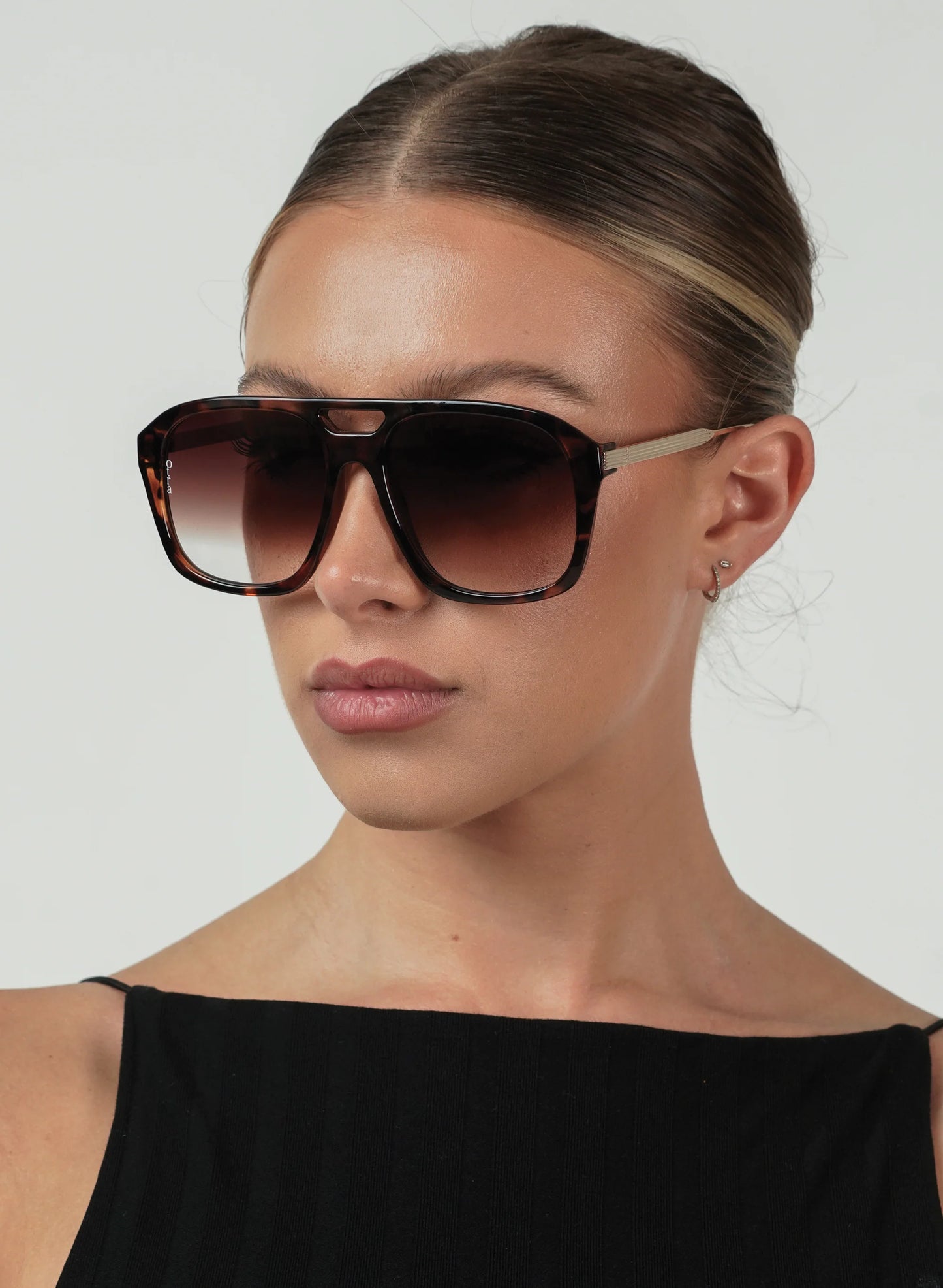 Reina Brown Fade Sunglasses