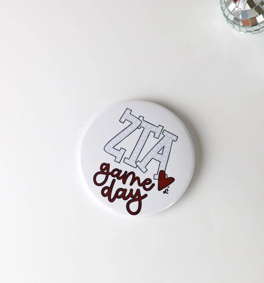 ZTA Loves Game Day Button
