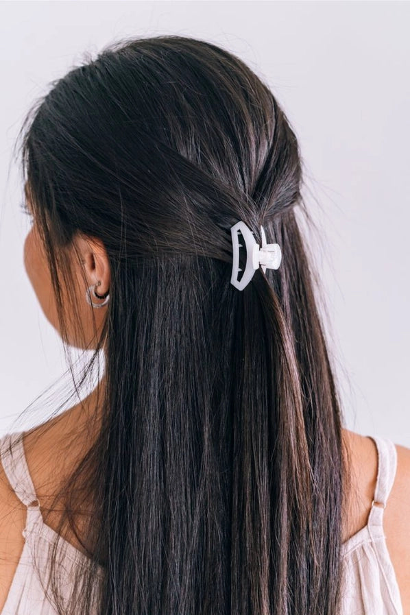 Coconut White Tiny Hair Clip