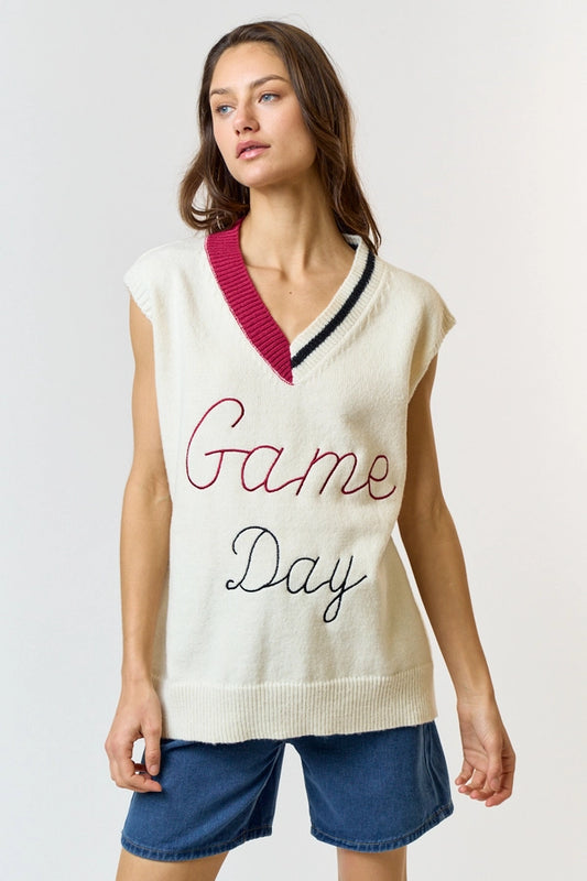 Gameday V-Neck Sweater