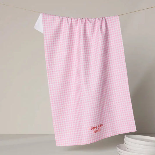 Love You More Tea Towel