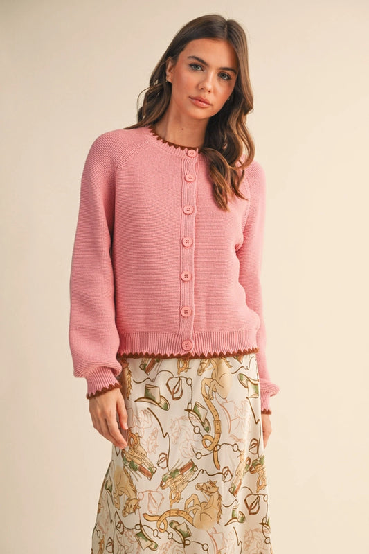 Amy Pink Cardigan
