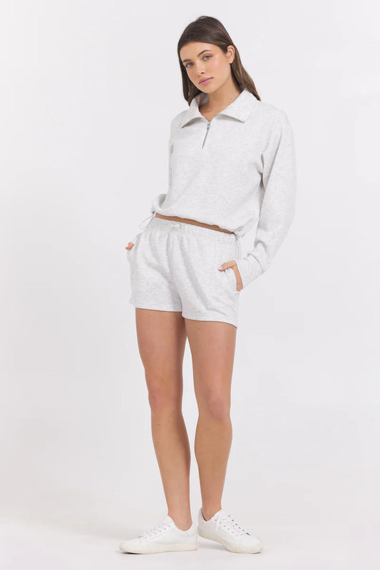 Spring Grey Cloud Fleece Short