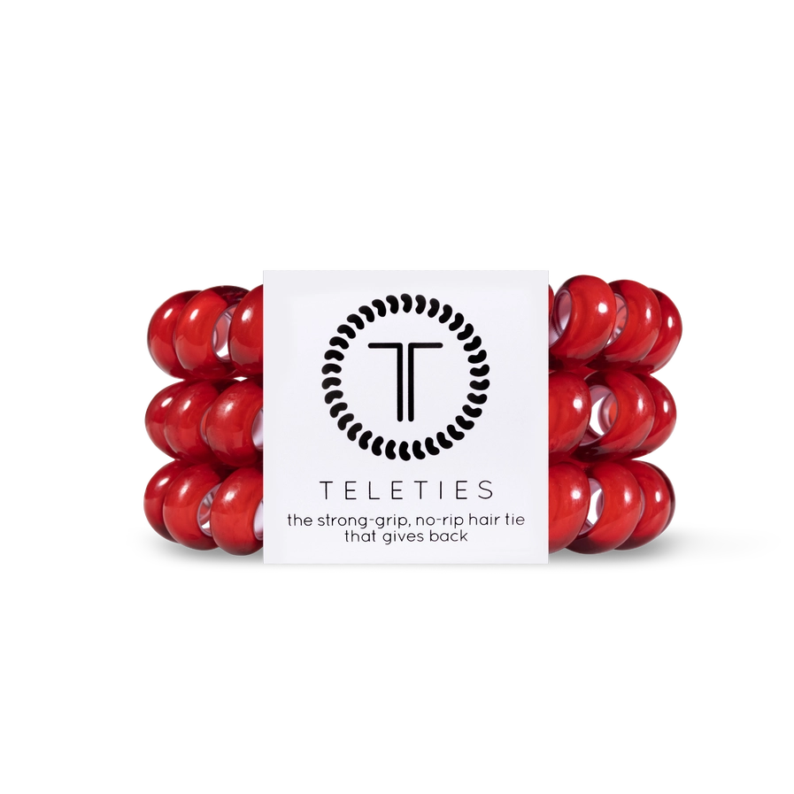 Scarlet Red Hair Ties