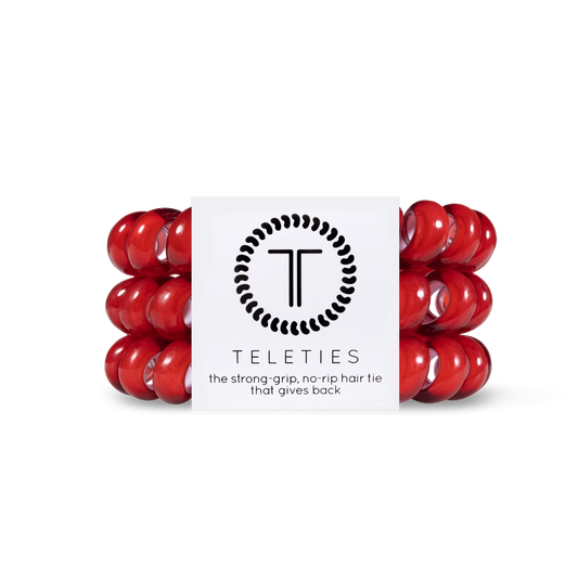 Scarlet Red Hair Ties