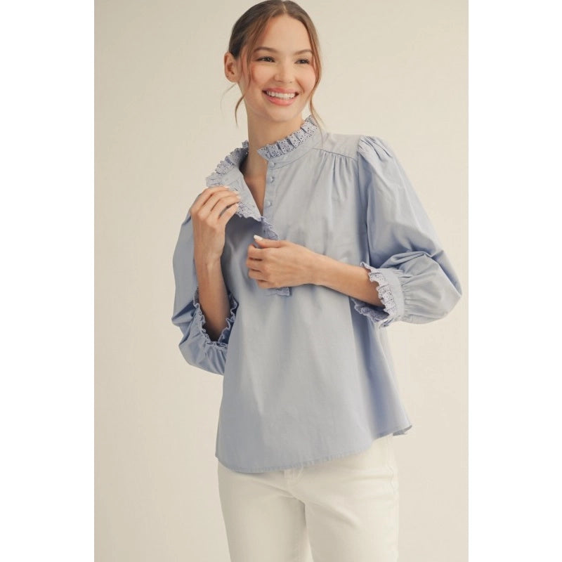 Cathy Eyelet Blouse