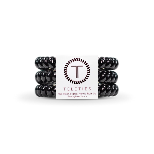 Jet Black Hair Ties