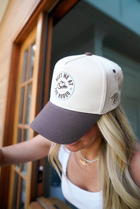 'Meet Me at the Rodeo' Brown Trucker Hat