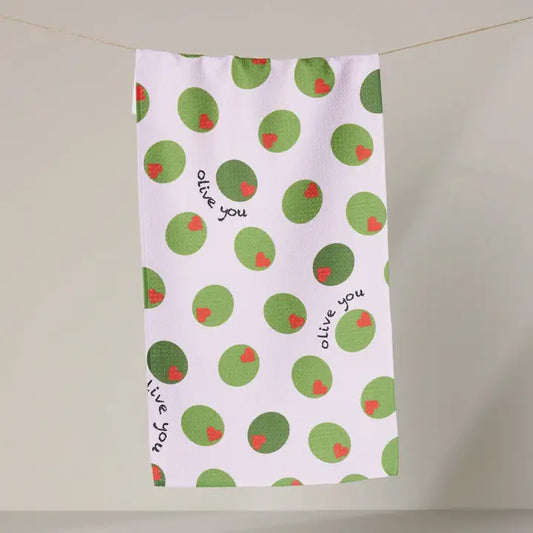 Olive You Bar Towel