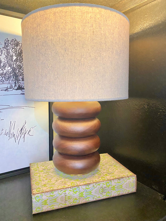 Sandia Oak Walnut Lamp