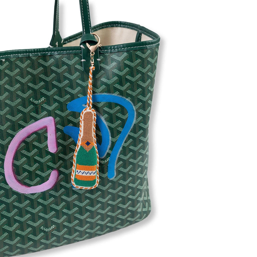 Champagne Bottle Bag Charm