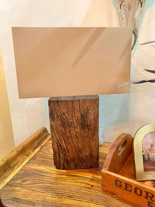 Rail Wood Table Lamp