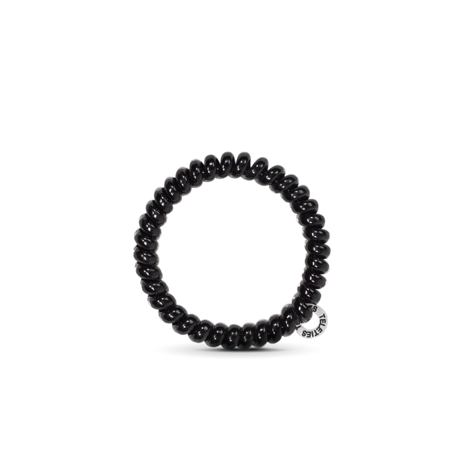 Jet Black Hair Ties