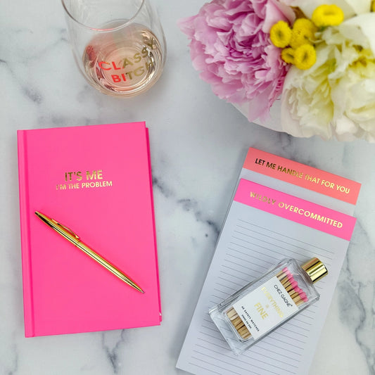 Wildly Overcommitted Lined Notepad- Pink