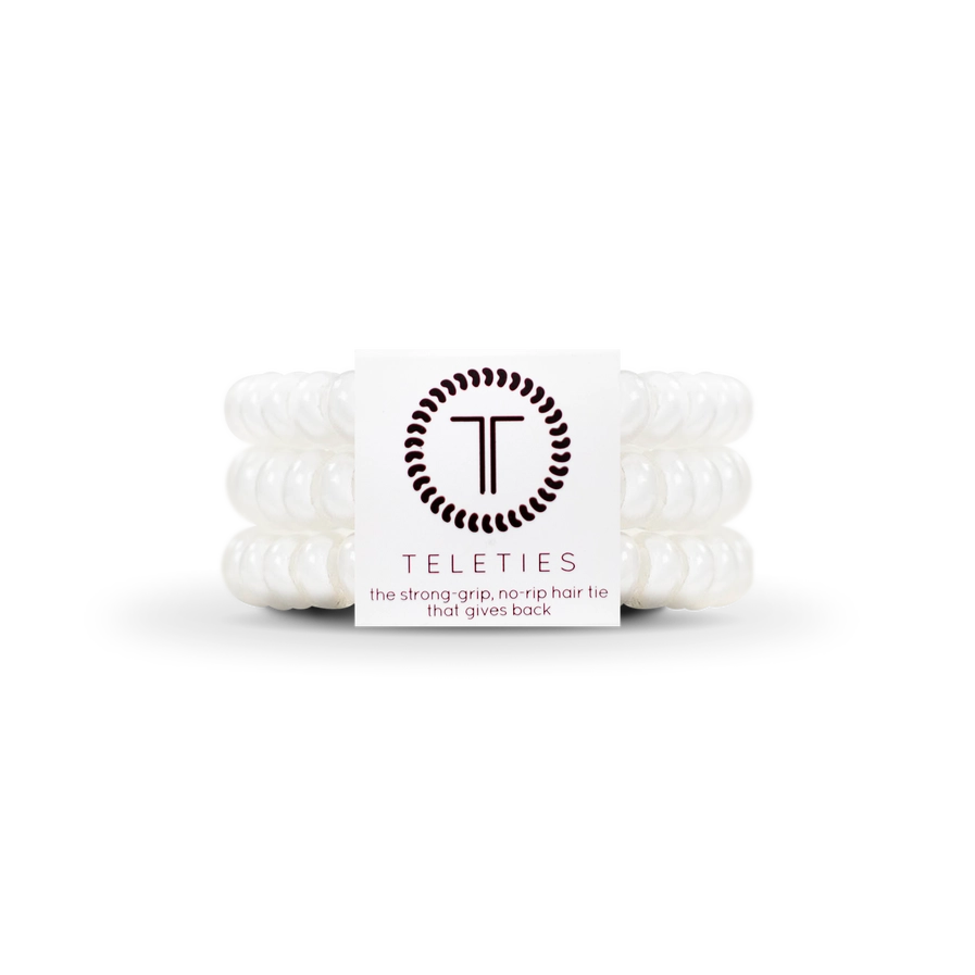 Coconut White Hair Ties