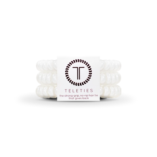Coconut White Hair Ties