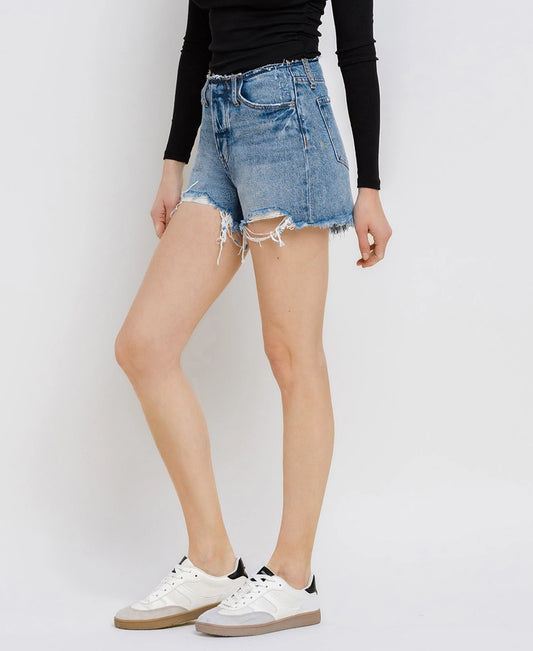 Boyfriend High Rise Denim Short