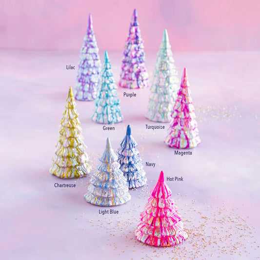 Marble Glass Tree-6.25"