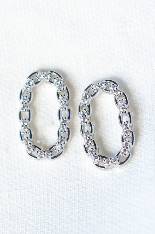 Everly Post Silver Earring
