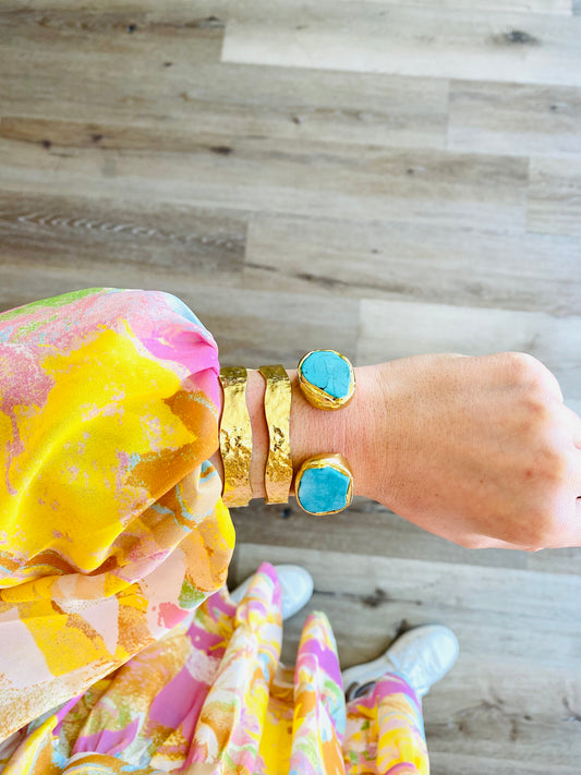 18K Gold Mist Medium Cuff