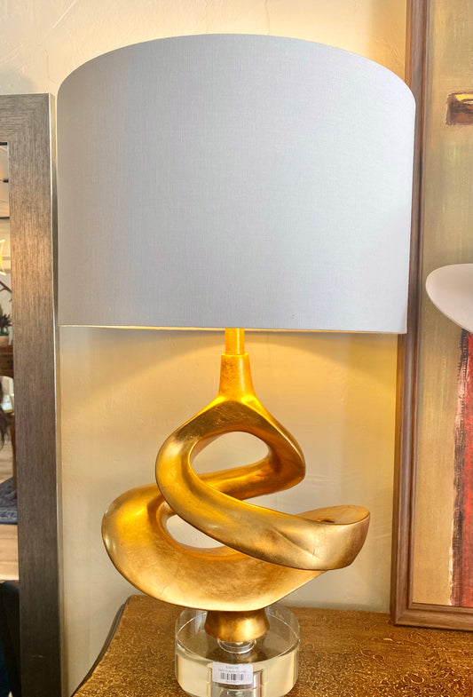 Gold Sculpture Lamp
