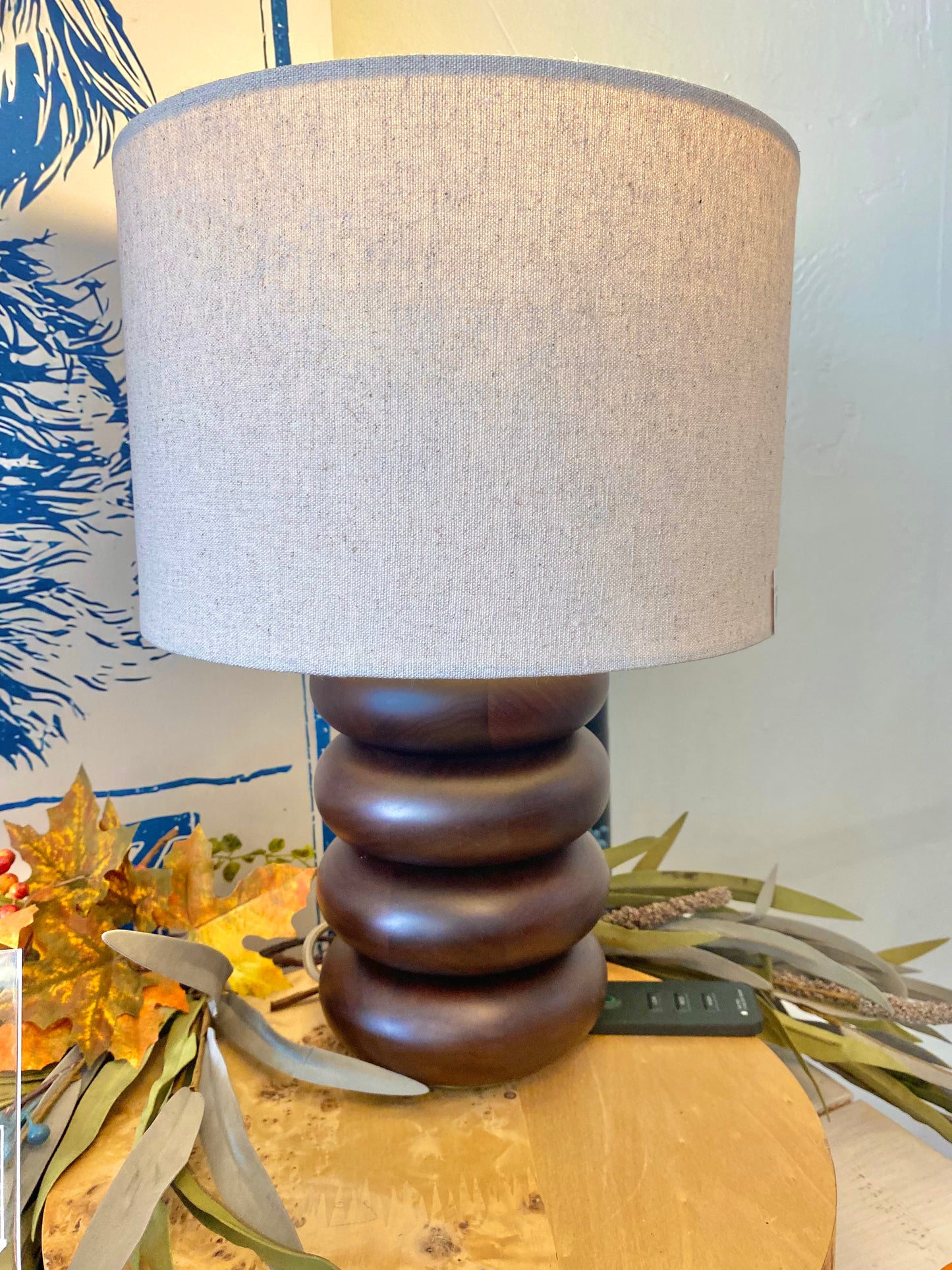 Sandia Oak Walnut Lamp