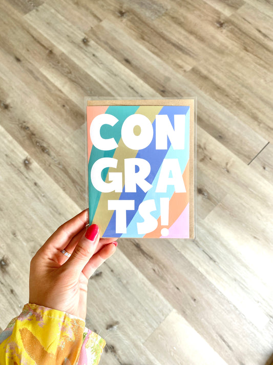 'Congrats!' Greeting Card